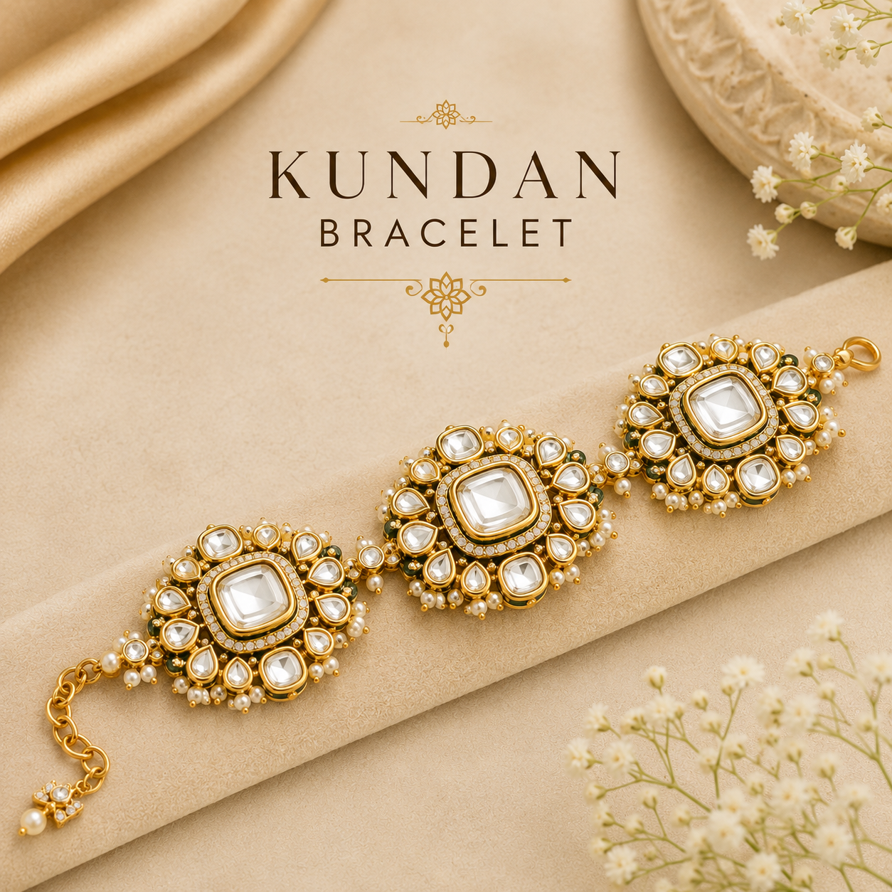 Why Handmade Kundan Bracelets Are the New Luxury: Exclusively Crafted Just for You