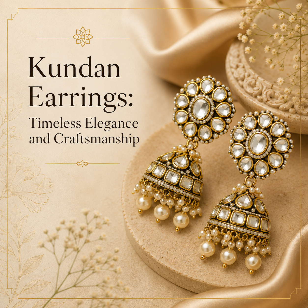 Kundan Earrings: Timeless Elegance and Craftsmanship