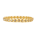 Contemporary Finish Bangle - Handmade Kundan Bangle - 22K Gold Finishing Bangle - Danish Jewellers® 
