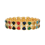 Multi-Style Kundan Bangle - Handmade Bangle - 22K Gold Plated Bangle - Danish Jewellers® 