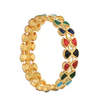 Multi-Style Kundan Bangle - Handmade Bangle - 22K Gold Plated Bangle - Danish Jewellers® 