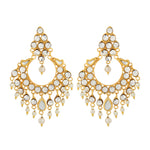 22K Gold Plated Earrings - Kundan Earrings - Antique Design Earrings - Danish Jewellers® 