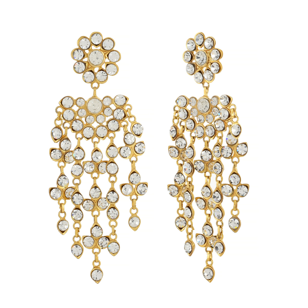 22K Gold Plated Earrings - Semi-Precious Stones Earrings - Kundan Earrings - Danish Jewellers® 
