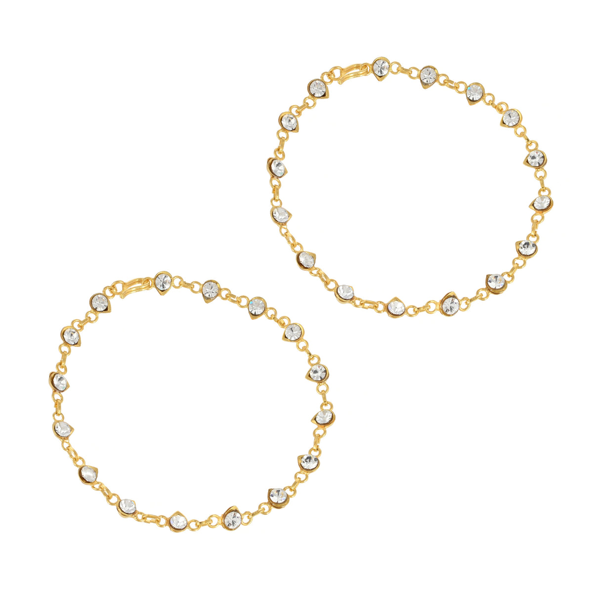 Handmade Kundan Payal - Indian Kundan Payal - Antique Payal - Danish Jewellers® 