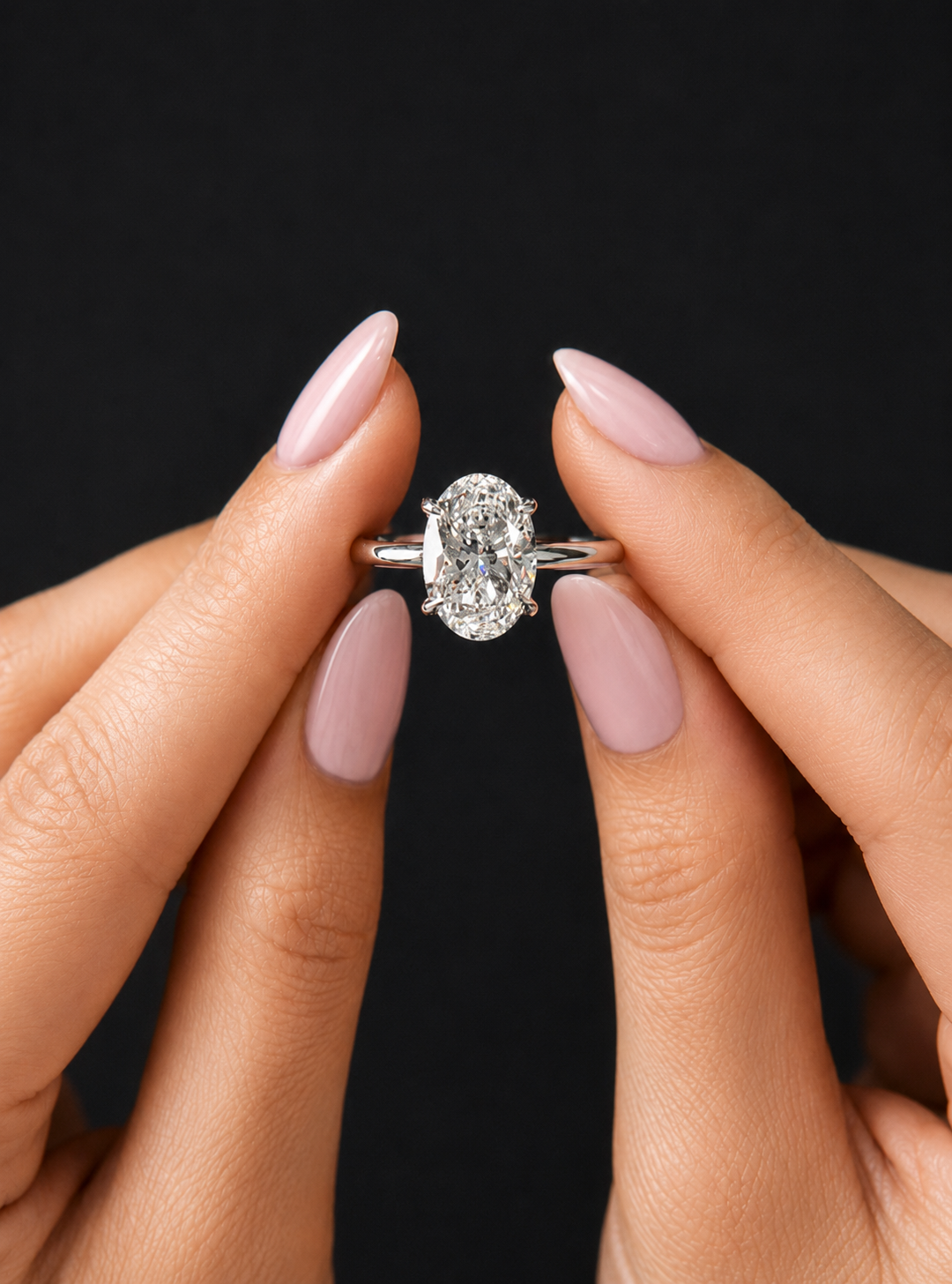 Oval Lab-Grown Solitaire Engagement Ring | IGI Certified | Lab Grown Diamond