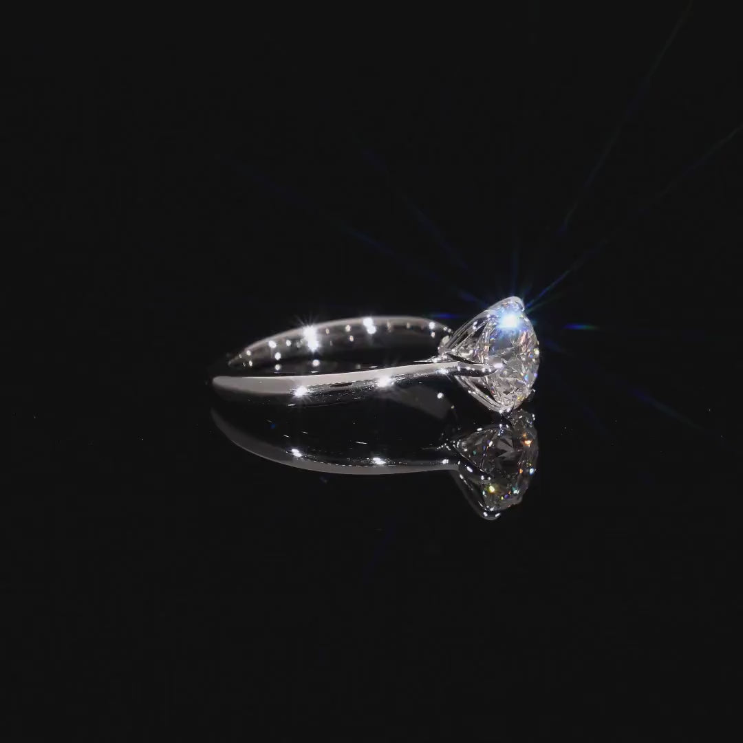 Round Brilliant Lab-Grown Diamond Solitaire Engagement Ring